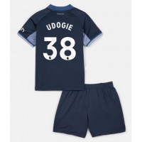 Tottenham Hotspur Destiny Udogie #38 Bortedraktsett Barn 2023-24 Kortermet (+ Korte bukser)